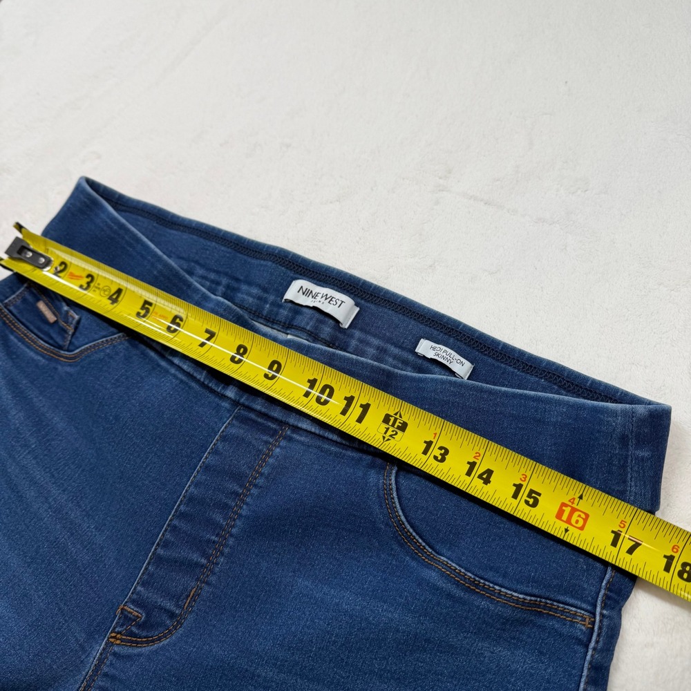 Nine‎ West Heidi Pull On Skinny Jeans Womens 14 Blue Good Stretch SDNWB1107-STL - Picture 14 of 14